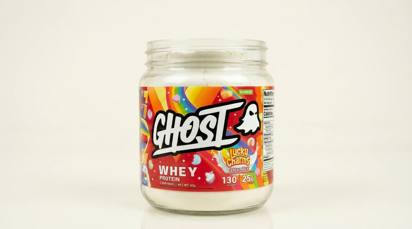 GHOST Whey Lucky Charms Cereal Milk protein sampler